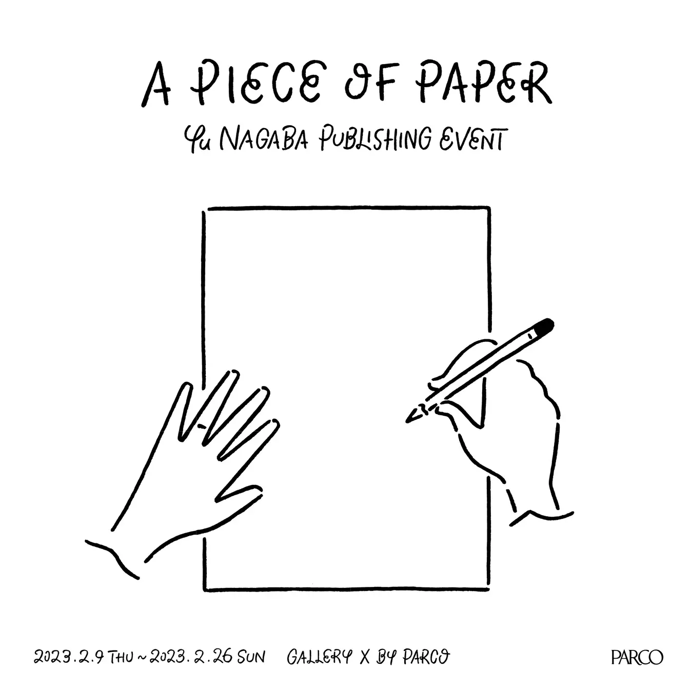 ​長場雄 最新作品集『A PIECE OF PAPER』​発売記念ポップアップショップが渋谷パルコで開催決定