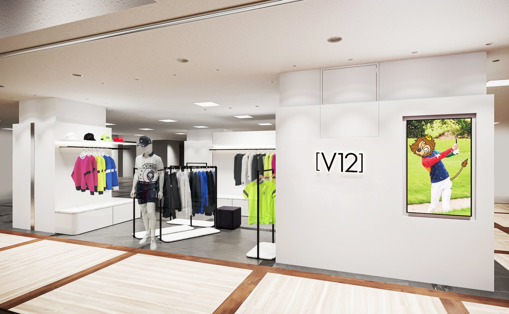 ゴルフブランド「V12」が松坂屋名古屋店 北館3Fに出店！10月25日（水）